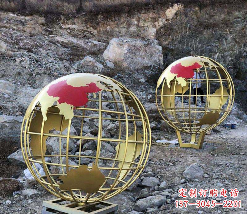 绵阳不锈钢制作的地球雕塑