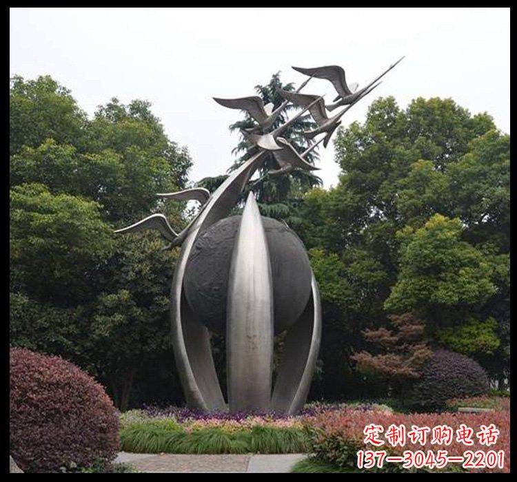 绵阳不锈钢天鹅雕塑