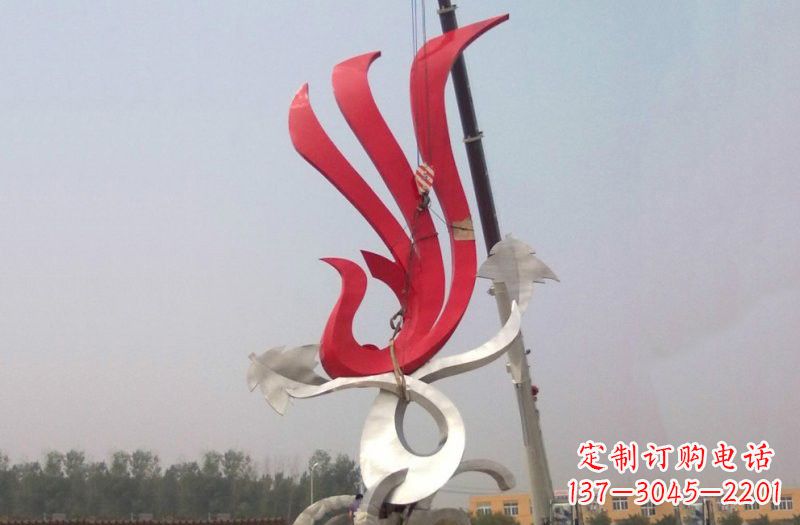 绵阳不锈钢凤凰雕塑安装介绍
