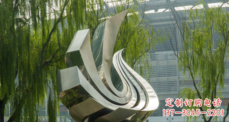绵阳不锈钢凤凰雕塑美丽的象征