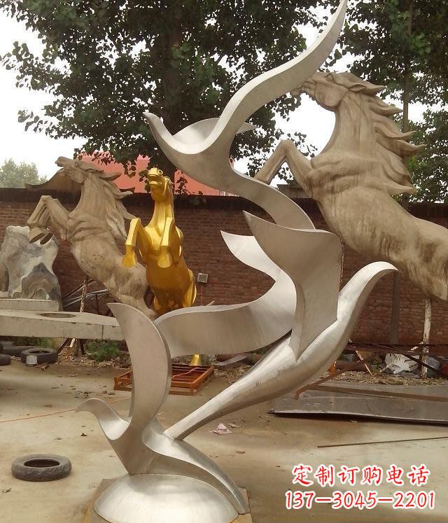 绵阳精美不锈钢鸽子雕塑