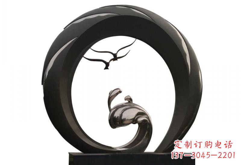 绵阳不锈钢海鸥雕塑海洋之韵