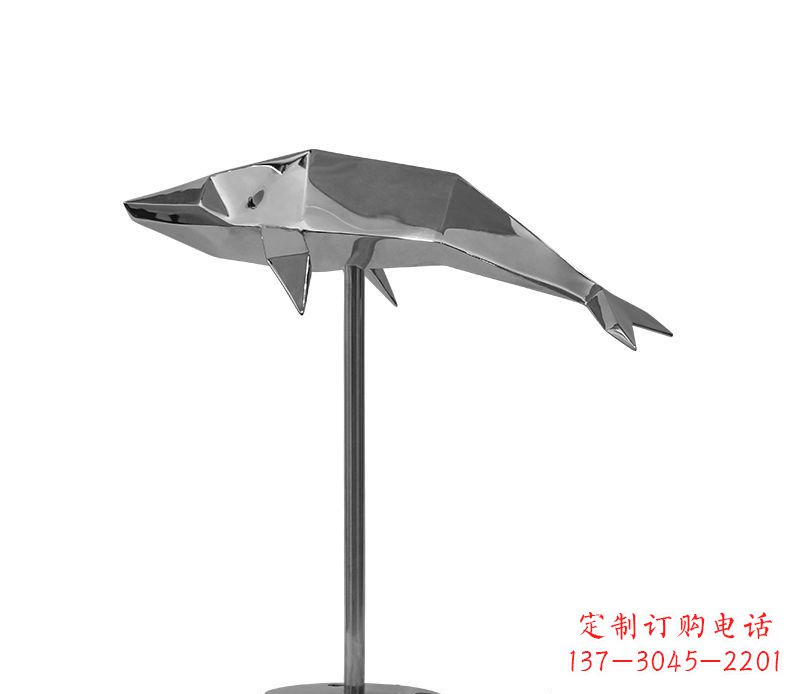 绵阳不锈钢海豚雕塑