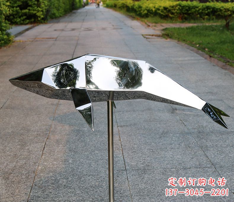 绵阳不锈钢海豚雕塑令人惊叹的精致艺术品