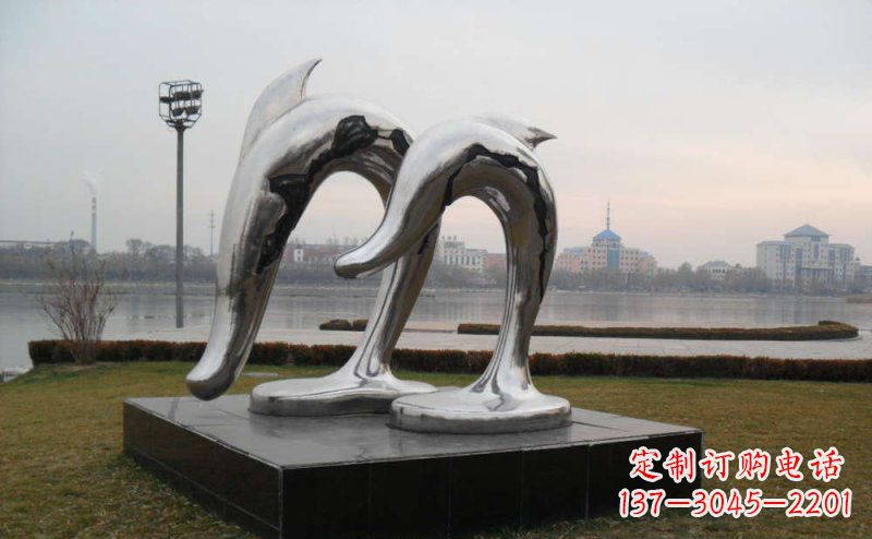 绵阳精致的不锈钢海豚雕塑