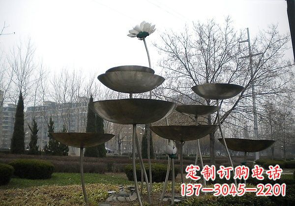 绵阳不锈钢荷花雕塑浪漫与优雅的融合
