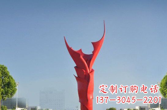 绵阳不锈钢火炬雕塑——点燃友谊之火