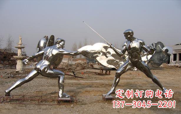 绵阳不锈钢雕刻的运动员雕塑