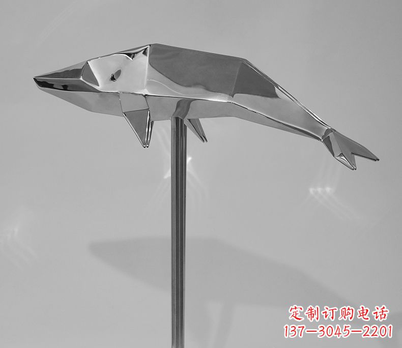 绵阳不锈钢海豚雕塑