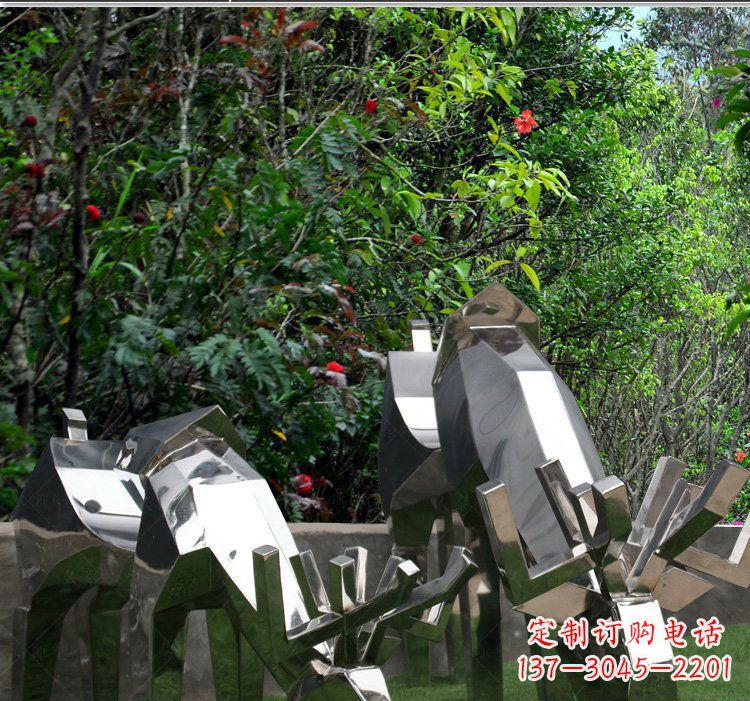 绵阳精致的不锈钢麋鹿雕塑