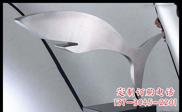 绵阳精美不锈钢鲸鱼雕塑