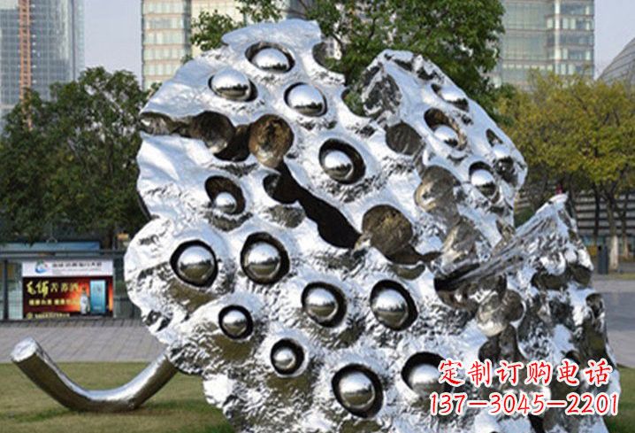 绵阳不锈钢莲蓬雕塑以美观与耐久性著称