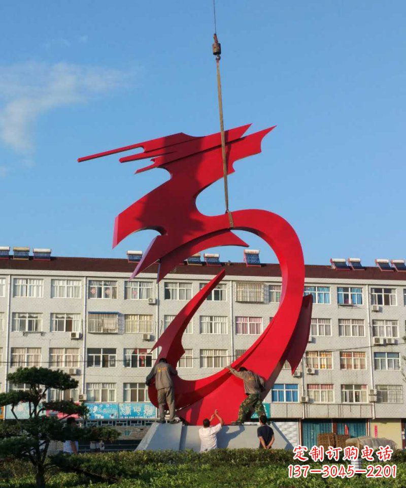 绵阳不锈钢龙雕塑展现龙城市景观之美
