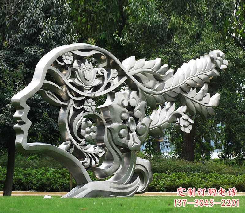 绵阳不锈钢美女雕塑给空间带来灵动的美