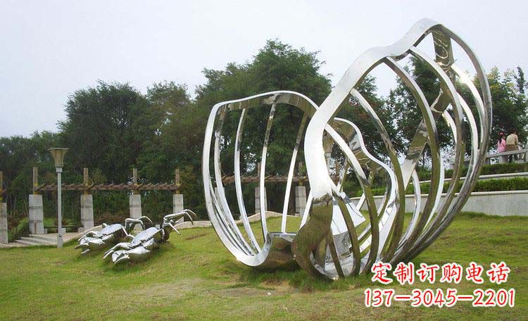 绵阳不锈钢贝壳雕塑的美