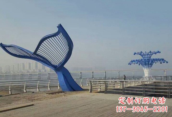 绵阳不锈钢鲸鱼雕塑