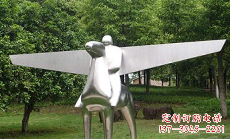绵阳不锈钢马雕塑完美集结动感与现代美学