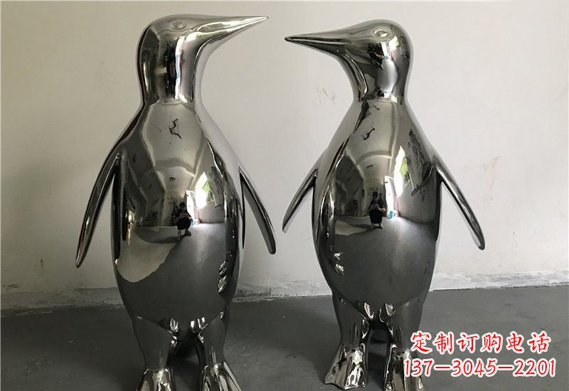 绵阳不锈钢抽象企鹅雕塑