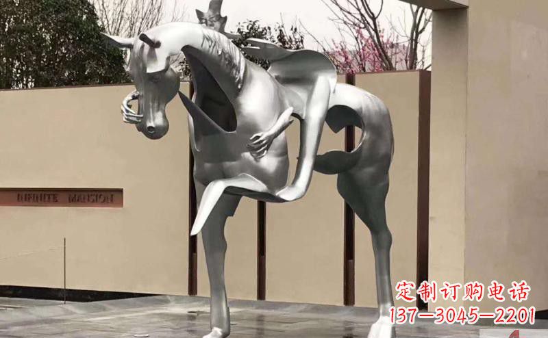 绵阳不锈钢骑马雕塑精美外形与经久耐用