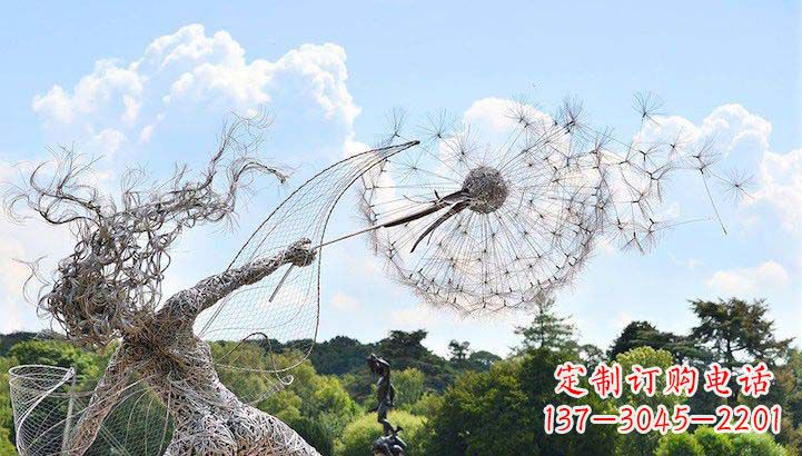 绵阳不锈钢蒲公英雕塑