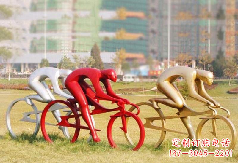 绵阳不锈钢自行车雕塑