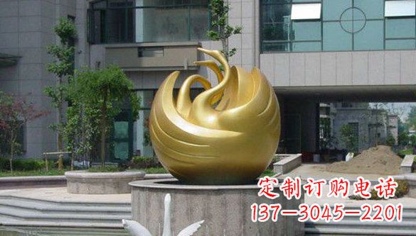 绵阳不锈钢天鹅雕塑