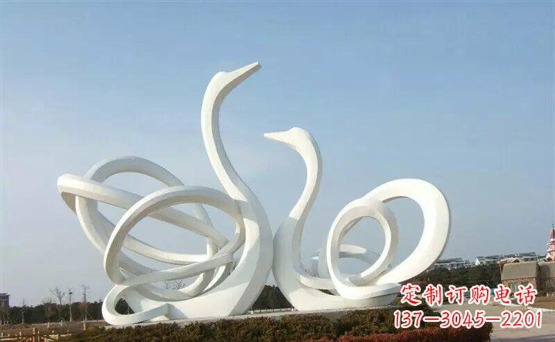 绵阳不锈钢制作的天鹅雕塑