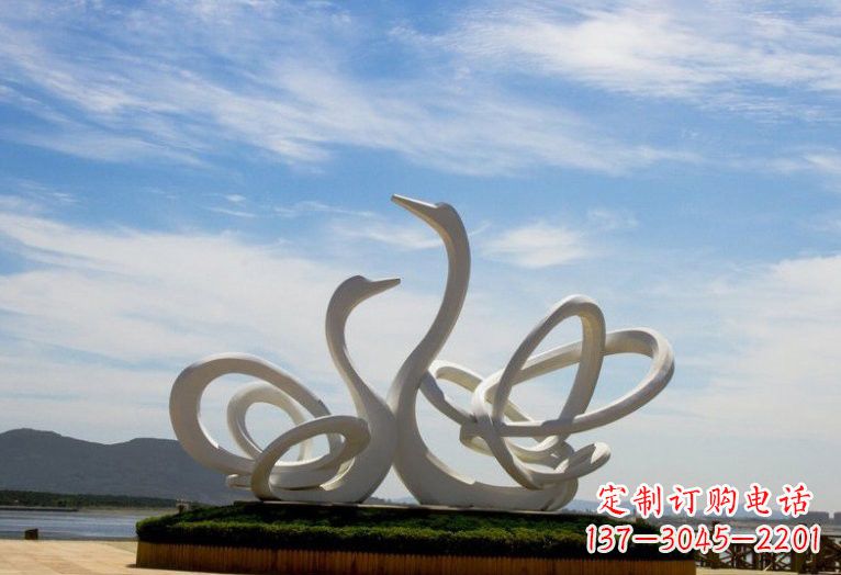 绵阳不锈钢制天鹅雕塑