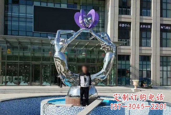 绵阳不锈钢抽象女孩雕塑