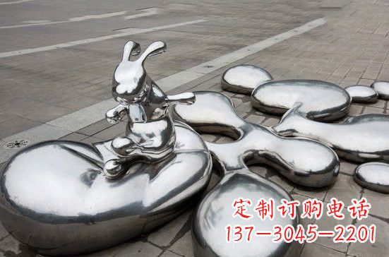 绵阳不锈钢兔子雕塑