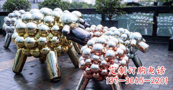绵阳不锈钢羊雕塑艺术与美感相结合