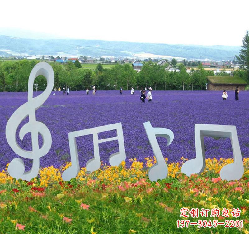 绵阳精美不锈钢音符雕塑