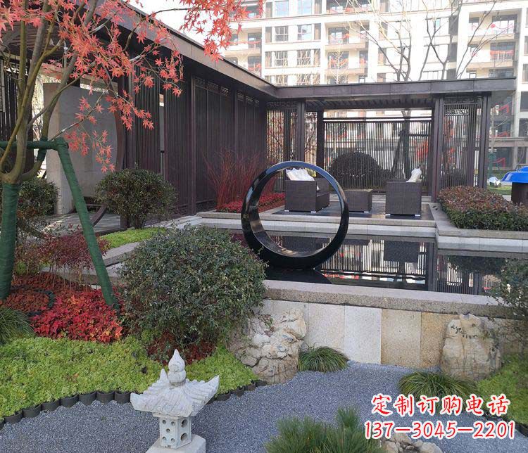 绵阳不锈钢圆环雕塑——精美绝伦
