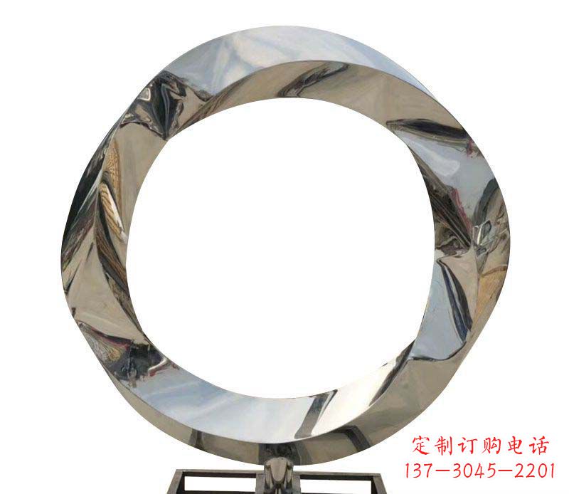 绵阳不锈钢圆环雕塑——精美而优雅