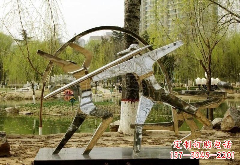绵阳不锈钢运动员雕塑