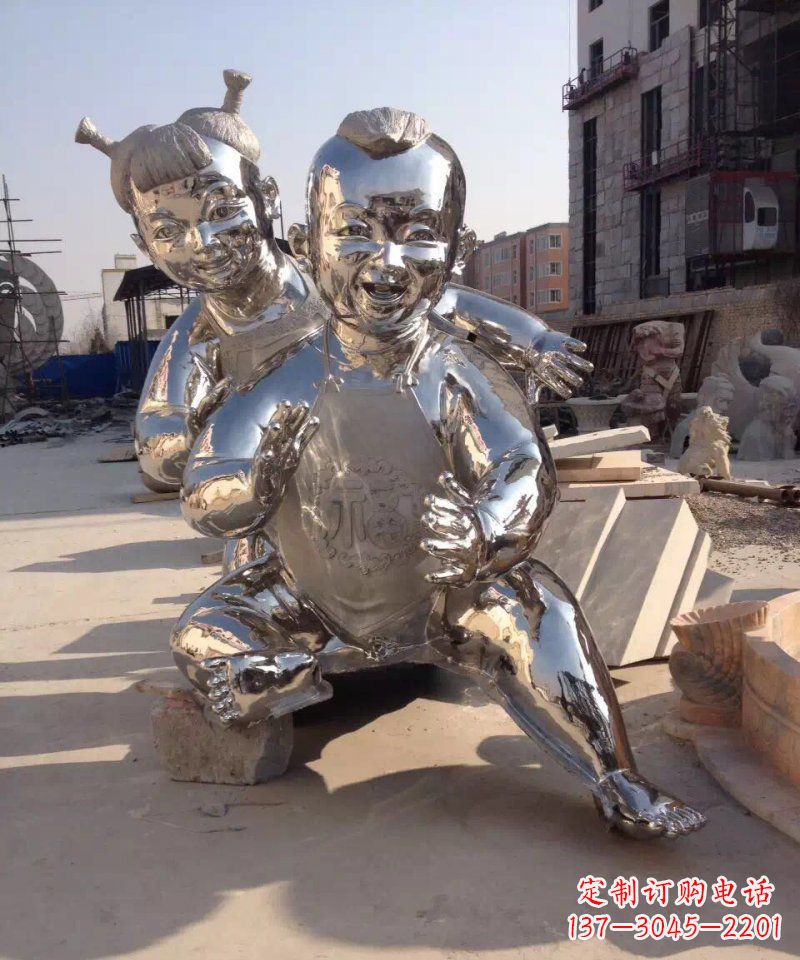 绵阳精美的不锈钢儿童雕塑