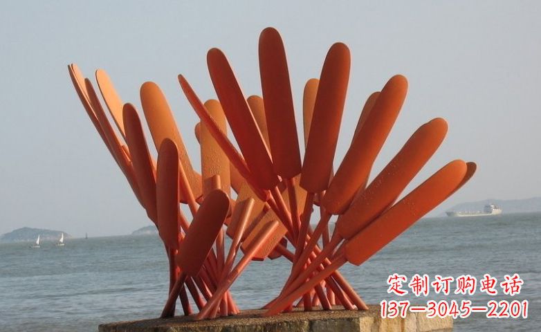 绵阳精美不锈钢船桨雕塑