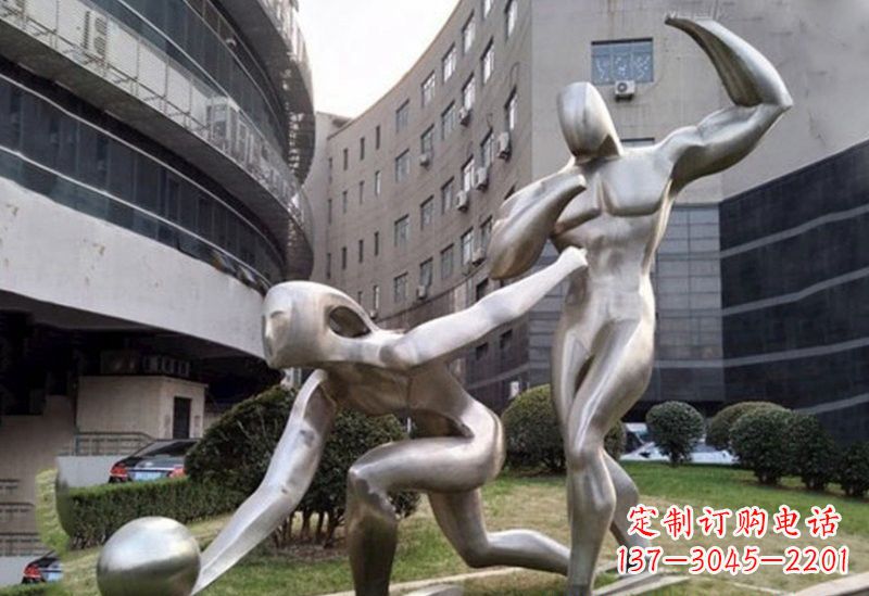 绵阳不锈钢保龄球雕塑——精美绝伦