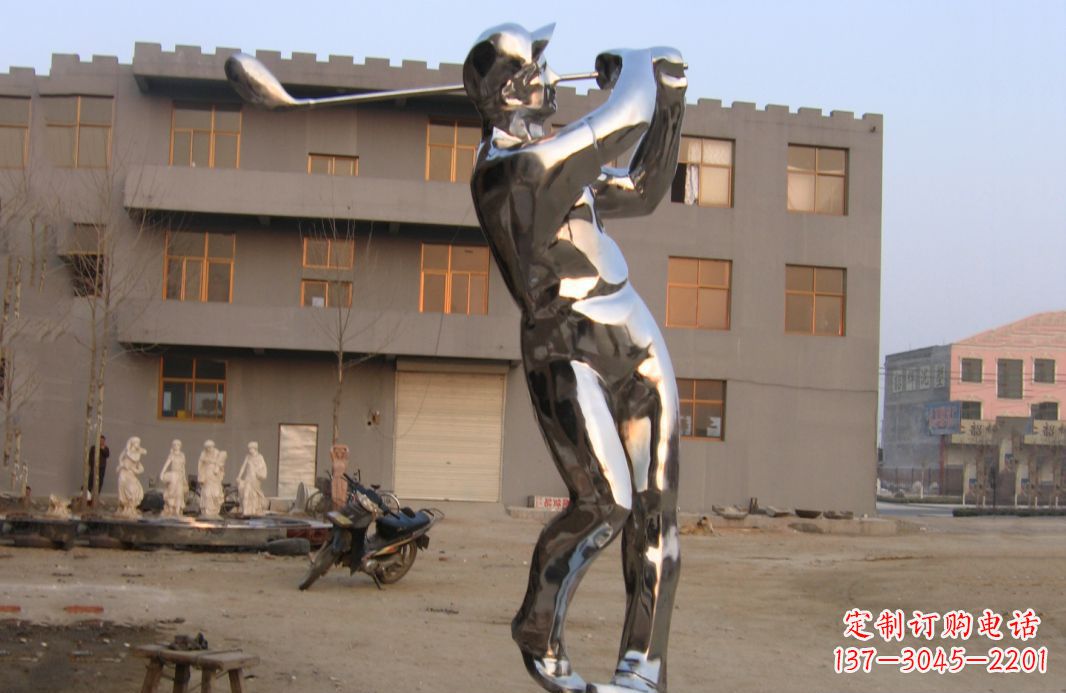 绵阳不锈钢打造高尔夫球雕塑