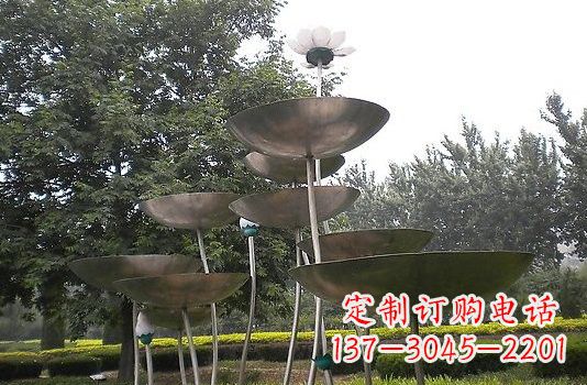 绵阳不锈钢大型荷叶雕塑