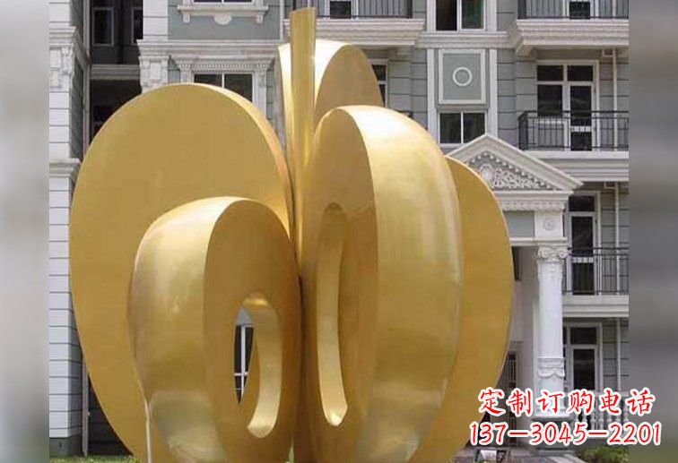 绵阳不锈钢大型苹果雕塑