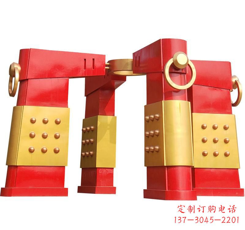 绵阳不锈钢大型拱门雕塑——传承文化精髓
