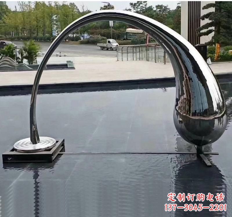 绵阳不锈钢大型水滴雕塑让艺术融入生活