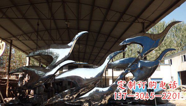 绵阳不锈钢大雁雕塑给环境带来生机
