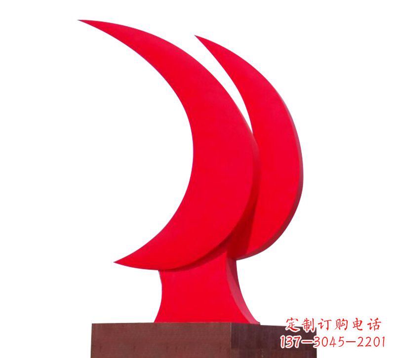 绵阳不锈钢党旗雕塑——传承中华文化精神
