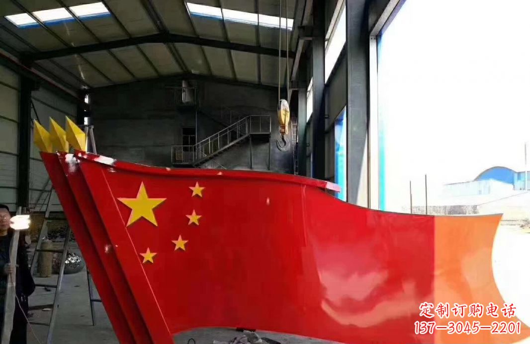 绵阳不锈钢党旗雕塑象征着中国共产党的伟大