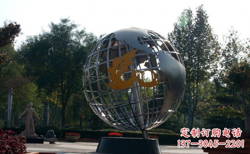 绵阳不锈钢地球雕塑一件具有意义的艺术品