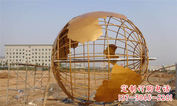绵阳美丽的地球雕塑