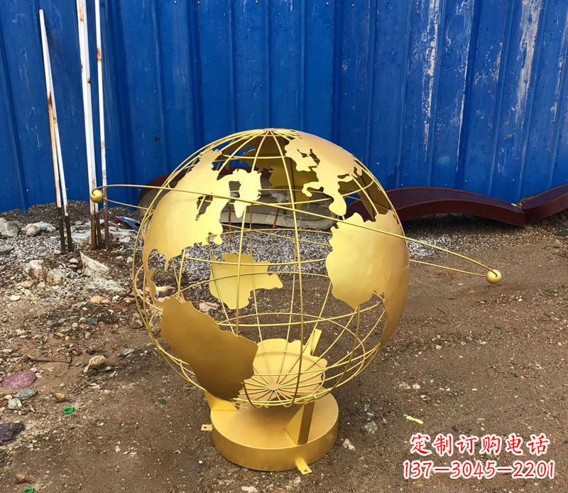 绵阳精美不锈钢地球仪雕塑