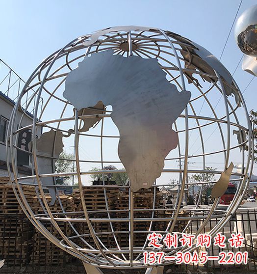 绵阳不锈钢地球仪雕塑精美的艺术作品